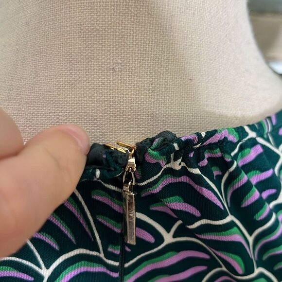 Kate Spade New York Womens Maxi Dress Puff Shoulder Long Sleeve Abstract Size 0 - Picture 6 of 14